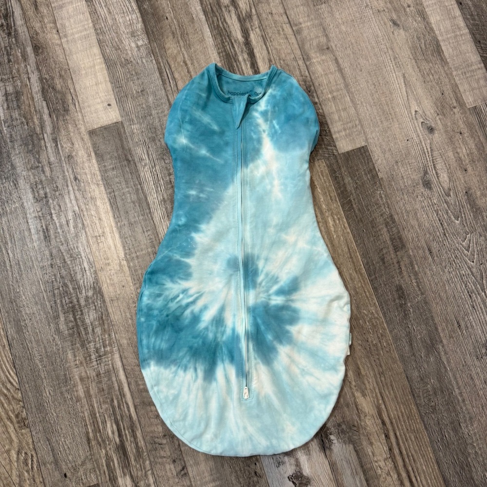 Happiest Baby Sleepea Size 2-4 Months Blue Tie Dye Transitional Swaddle